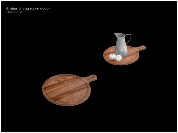 Sims 4 — [Ember dining] - tray kitchen board by Severinka_ — Tray kitchen board From the set 'Ember dining room' Build /