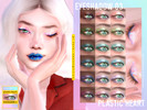 Sims 4 — EYESHADOW 03 - Plastic Heart (HQ) by oneirigiri — From the FRUiTS Harajuku Makeup Collection, Plastic Heart
