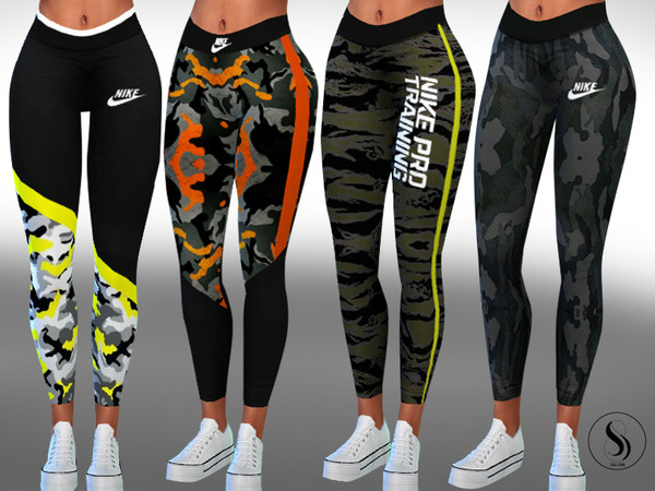 Sims 4 — Colorful Athletic Yoga And Fitness Leggings by saliwa — Colorful Athletic Yoga And Fitness Leggings 4 new design