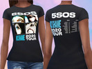 Sims 4 — 5SOS No Shame Tour Shirt 2020 by Katrin1998 — Hi everyone, this is my first try at creating custom content so