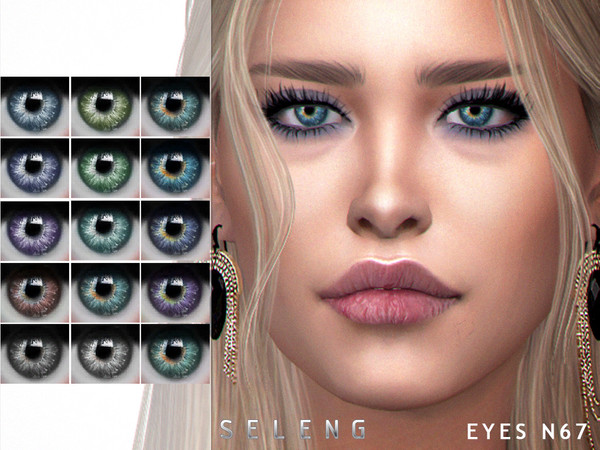 Sims 4 — Eyes N67 by Seleng — Toddler to Elder 15 colours Custom Thumbnail HQ mod compatible The picture was taken with