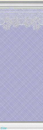 Sims 2 — Lace Walls - Plaid - Navy - 15 by maylynn55 — This wallpaper is navy/blue with a plaid background and a lace