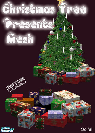 Sims 2 — ChristmasTreePresents Mesh file by solfal — Presents to put under my christmas tree