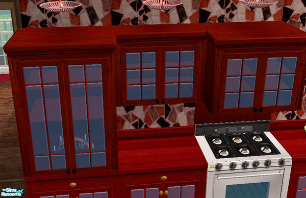 Sims 2 — Cherry Wood Kitchen Set - Counter Top by RockinRobin — Part of the Cherry Wood Kitchen Set.