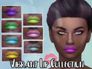 Sims 4 — Vibrant Lipstick Collection by ZWHsims — A collection of lip colors that the game doesn't include.