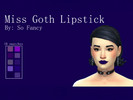 Sims 4 — Miss Goth Lipstick by so_fancy — This goth lipstick will perfect fit your 'darker' sims! &amp;amp;#9829; 10