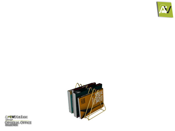 Sims 4 — Ophelia Book Holder Triangular Rack by ArtVitalex — - Ophelia Book Holder Triangular Rack - ArtVitalex@TSR, Apr