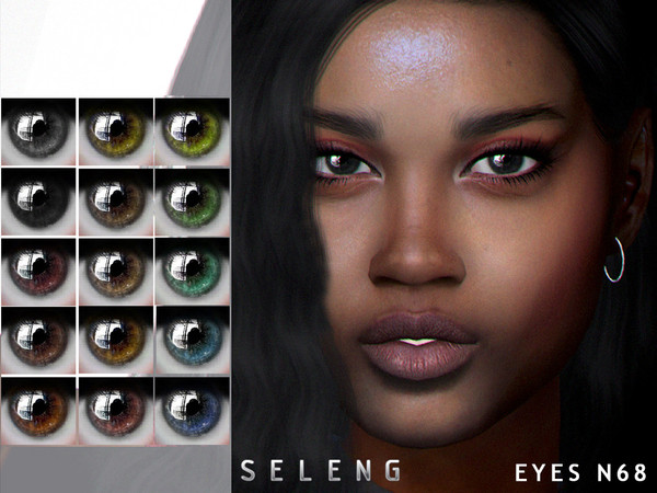 Sims 4 — Eyes N68 by Seleng — Toddler to Elder 15 colours Custom Thumbnail HQ mod compatible The picture was taken with