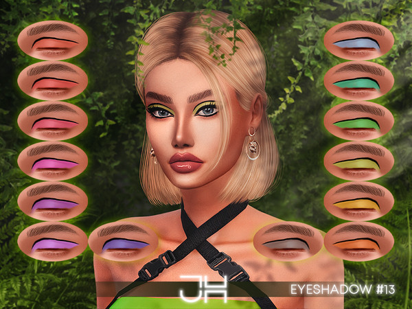 Sims 4 — EYESHADOW #13 by Jul_Haos — EYESHADOW #13 - CATEGORY: EYESHADOW - SAMPLE: 14 - AGE: TEEN-ELDER - GENDER - FEMALE
