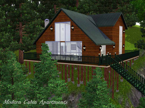 Sims 3 — Modern Cabin Apartments by barbara93 — Moving to a new town could be stressful. New people, new paths and roads.