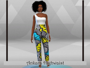 Sims 4 — Afra-k Ankara Highwaist by akaysims — - Female outfit - 22 swatches - All LODs - Custom thumbnail Enjoy!