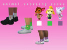 Sims 4 — AC Socks All ages by abrielle_e — animal crossing socks made for all ages toddler-elder
