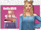 Sims 4 — Henlly Hair V1 By AzertySims  by CMPixels — Hello! This is my first hair on TSR, i hope you like it :3 -Hat