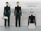 Sims 4 — TOP CHIC TURTLENECK BLACK  CALVIN LUO PARIS - Vampires GP by porky95100 — TOP CHIC TURTLENECK BLACK INSPIRATION