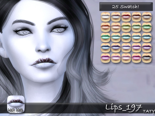 Sims 4 — [Ts4]Taty_Lips_197 by tatygagg — - Female, Male - Human, Alien - Teen to Elder - Hq Compatible