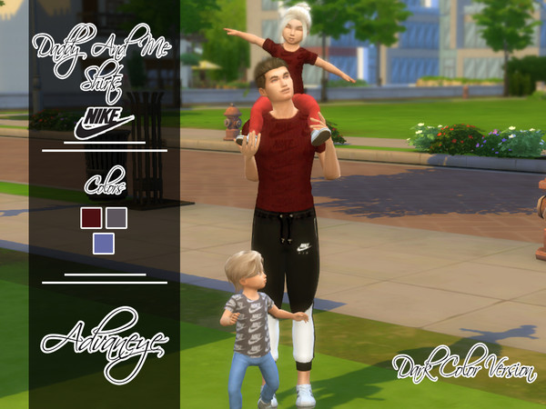 Sims 4 — 	  by Advaneye — Daddy And Me set so your Sim's toddler can be his mini me! Custom Thumbnails for all Toddler