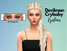 Sims 4 — Devilman crybaby eyeliner by Hxungt_sd — Eyeliner inspired in Devilman crybaby