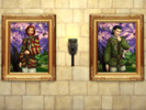 Sims 4 — Portraits of the Hogwarts Founders-REQUIRES GET TOGETHER by mainstreamelectricalparade — The four celebrated