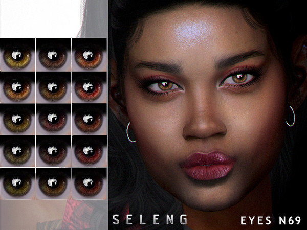 Sims 4 — Eyes N69 by Seleng — Toddler to Elder 15 colours Custom Thumbnail HQ mod compatible The picture was taken with