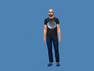 Sims 4 — Mystery Science Theater 3000 t-shirt by SecondDoctorFan74 — A t-shirt featuring the planet logo from Mystery
