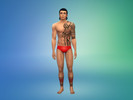 Sims 4 — Tribal_tat by hexed — A tribal tattoo I wanted to make for one of my sims and thought I'd share if anyone else