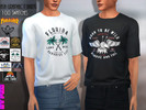Sims 4 — Ash Graphic Tees Collection(mesh required) by Pinkzombiecupcakes — -100 swatches -For male sim -HQ mod