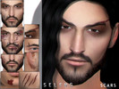 Sims 4 — Scars by Seleng — - Toddler to Elder - Female and male - 9 styles - They can be found in the skin detail section