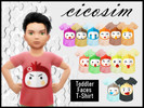 Sims 4 — CM Toddler Faces T-Shirts by Cicosim — Toddler Faces T-Shirts - 14 Colors