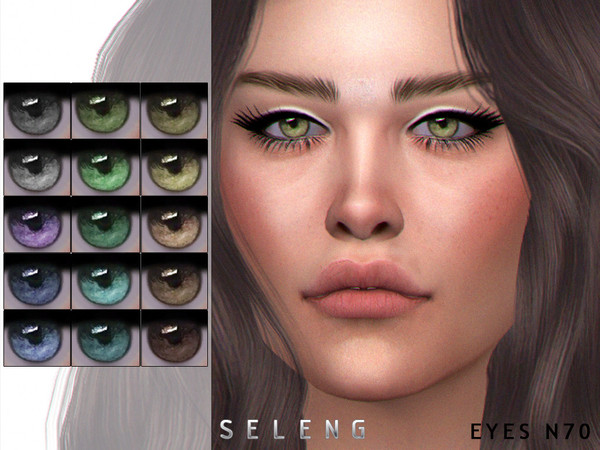 Sims 4 — Eyes N70 by Seleng — Toddler to Elder 15 colours Custom Thumbnail HQ mod compatible The picture was taken with