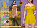 Sims 4 — Gummy Simple French Dress by Gummycc — Thanks for your support! -022. Set 003 -Dress -Section: Clothing (Body)