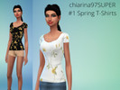 Sims 4 — C97S Spring T-shirts by chiarina97SUPER — Compatible w/base game