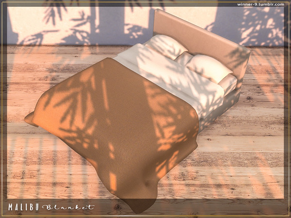 Sims 4 — Malibu Blanket by Winner9 — Blanket from my bedroom set Malibu, you can find it easy in your game by typing