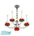 Sims 1 — Red Christmas Dinner Set. - Ceiling Lamp by capricce — Part of the Red Christmas Dinner Set. Requires HD to