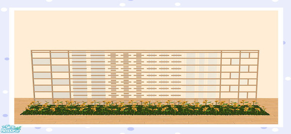 Sims 2 — Room Dividers And Fences - Set 11 by Creative Sim — This set contains part glass inserts. Is it a room divider?