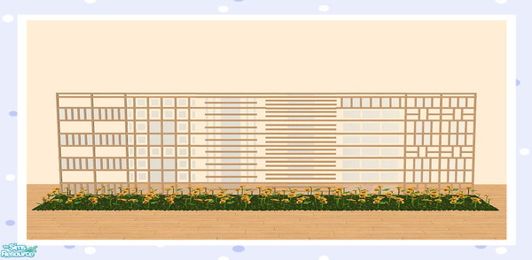 Sims 2 — Room Dividers And Fences - Set 12 by Creative Sim — This set contains part glass inserts. Is it a room divider?