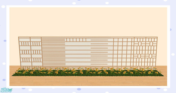 Sims 2 — Room Dividers And Fences - Set 10 by Creative Sim — This set contains glass inserts. Is it a room divider? Is it