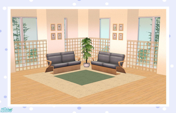 Sims 2 — Multi Cube (Part Glass) Half Length by Creative Sim — Is it a room divider? Is it a fence?...It can be either! A