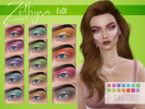 Sims 4 — Zethyra's Eyeshadow Pack 1 by Zethyra2 — Cut crease eyeshadow of 14 swatches! Hope you like it! - 14 swatches