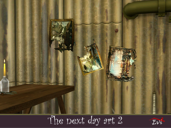 Sims 4 — The Next Day Art 2 by evi — Remainings of human culture and art
