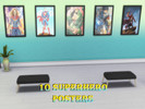 Sims 4 — 10 Framed Superhero Posters by Dennis83 — Adds 10 Framed Superhero Posters To Your Build Mode. They Can Be Found