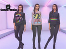 Sims 4 — Blusas LGBT - Get to Work needed by cascavazia — 3 female and male versions Get to Work needed