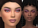 Sims 4 — Maddy Eyeliner by rachelcmakeup — A neon winged eyeliner inspired by Maddy Perez from Euphoria Season 1 Episode