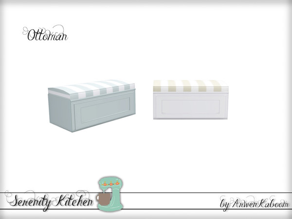 Sims 4 — Serenity Kitchen - Ottoman by ArwenKaboom — Base game ottoman. 