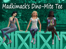Sims 4 — Dino-mite T-Shirt by madkimack — This t-shirt comes in six colorful dinosaur patterns! This is the first item in