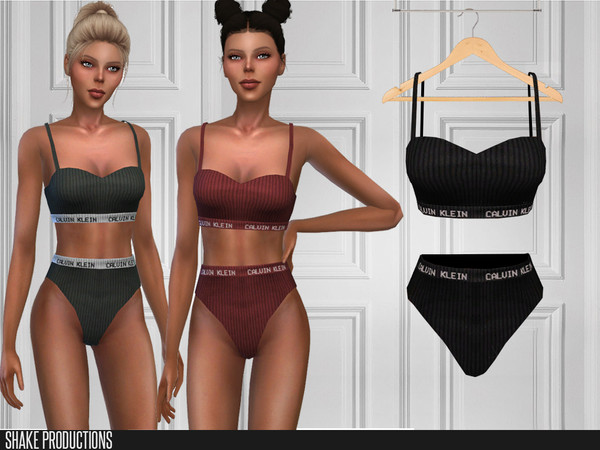 Sims 4 — ShakeProductions 435 - Athletic Underwear by ShakeProductions — Tops/Lingerie-Swimsuits New Mesh All LODs