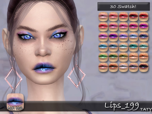 Sims 4 — [Ts4]Taty_Lips_199 by tatygagg — - Female, Male - Human, Alien - Teen to Elder - Hq Compatible