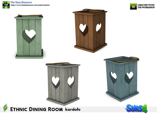Sims 4 — kardofe_Ethnic Dining Room_Lantern by kardofe — Small decorative lantern, not a lamp, in four different color
