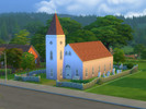 Sims 4 — Angel Church - No CC by nikanaskye — An American-style church perfect for small weddings. It doesn't contain a
