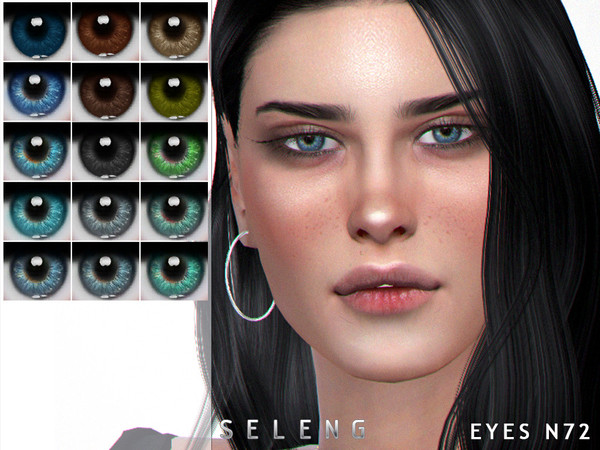 Sims 4 — Eyes N72 by Seleng — Toddler to Elder 15 colours Custom Thumbnail HQ mod compatible The picture was taken with