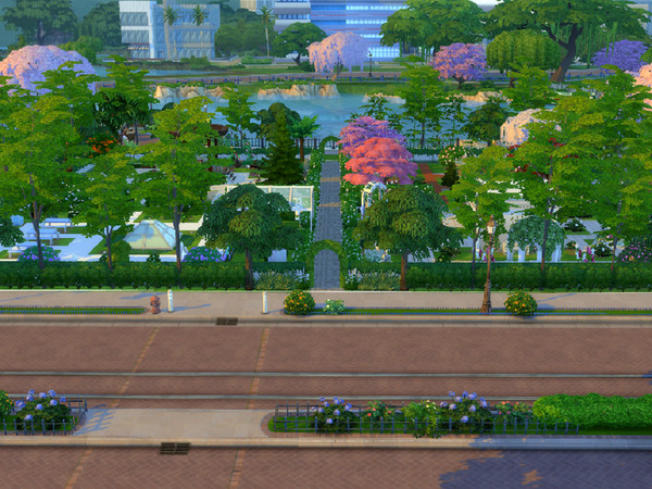 Sims 4 — Beautiful Botanica by nikanaskye — A botanical garden with 4 different sections, to fit any sim's personality.